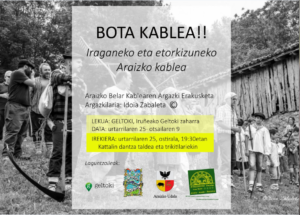 bota kablea los cables de las malloas en la antigua estacion de autobuses araizko kartela